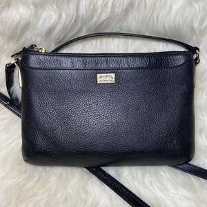 Coach Black Madison Leather Swingpack